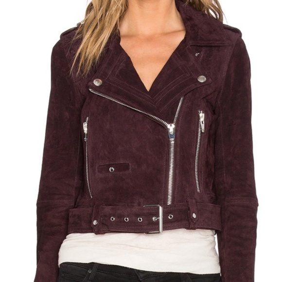 Blank NYC Jackets & Blazers - Blank NYC Suede Leather Moto Jacket / S